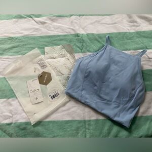 NWT sz small tuxedo blue ivy crop